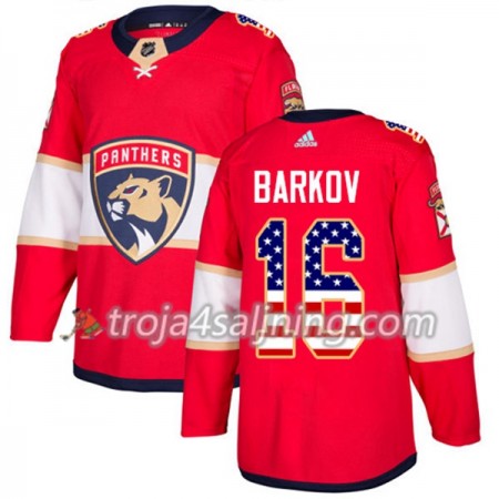 Florida Panthers tröja Aleksander Barkov 16 Röd USA Flag Fashion 2017-2018 Adidas Authentic - NHL Tröjor Herr Florida Panthers tröja Aleksander Barkov 16 Röd USA Flag Fashion 2017-2018 Adidas Authentic - NHL Tröjor Herr